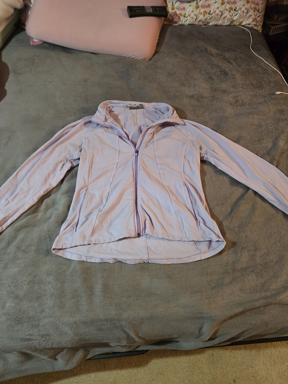 Athleta Light Lavender Zip Jacket
